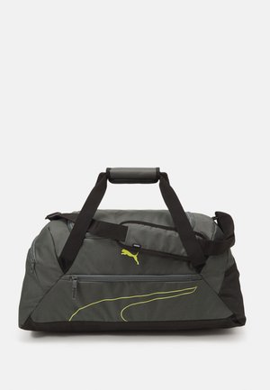 FUNDAMENTALS SPORTS BAG M UNISEX - Športna torba - mineral gray/lime sheen