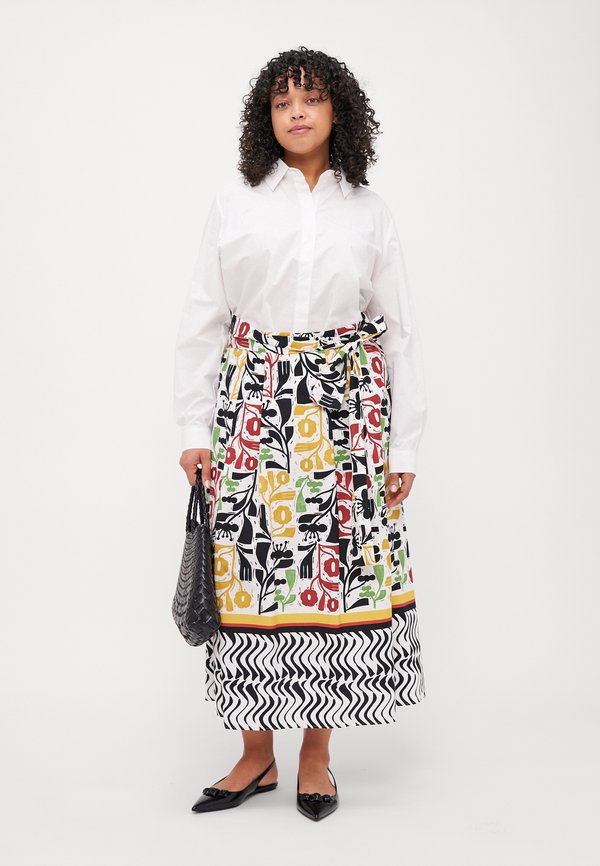 ZENITH - Maxi skirt - bianco3