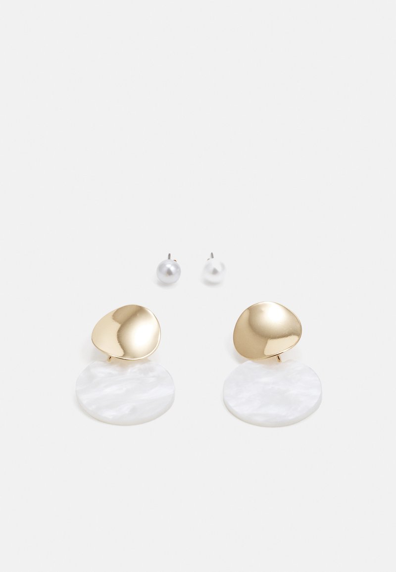Orecchini Radley In Argento Sterling Placcato Oro Rosa Con Quarzo Rotondo – Disco Doppio Inciso, Confezione Regalo Inclusa