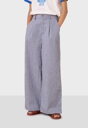 ALON TOFU - Tygbyxor - navy blue