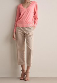 Falconeri Stickad tröja - pink