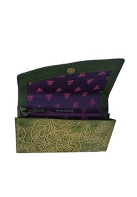 ANUSCHKA HANDPAINTED - Clutch - tooled jade