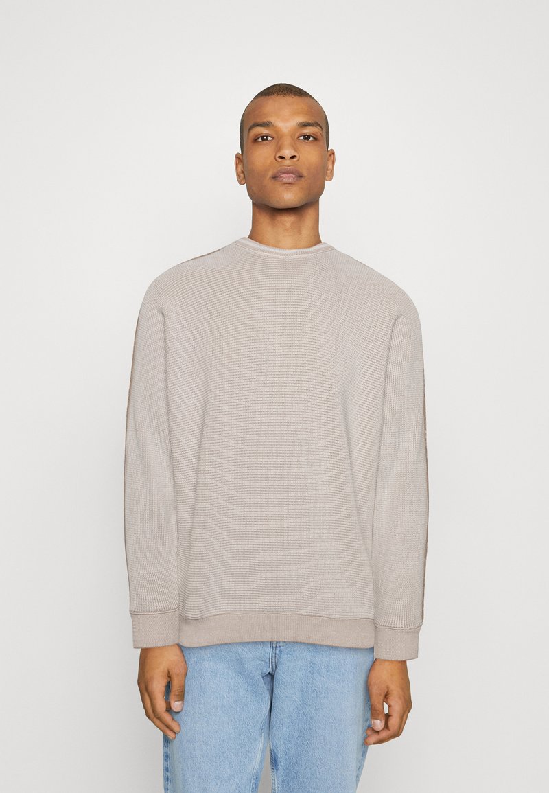 Carlo Colucci PARALLELO UNISEX - Pullover - offwhite/beige/taupe ...