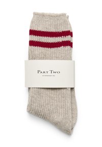 Part Two Socken - natural melange stripe