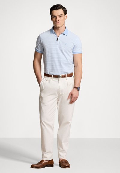Polo Ralph Lauren CUSTOM SLIM FIT STRETCH MESH POLO SHIRT - Polo krekls - office blue/white
