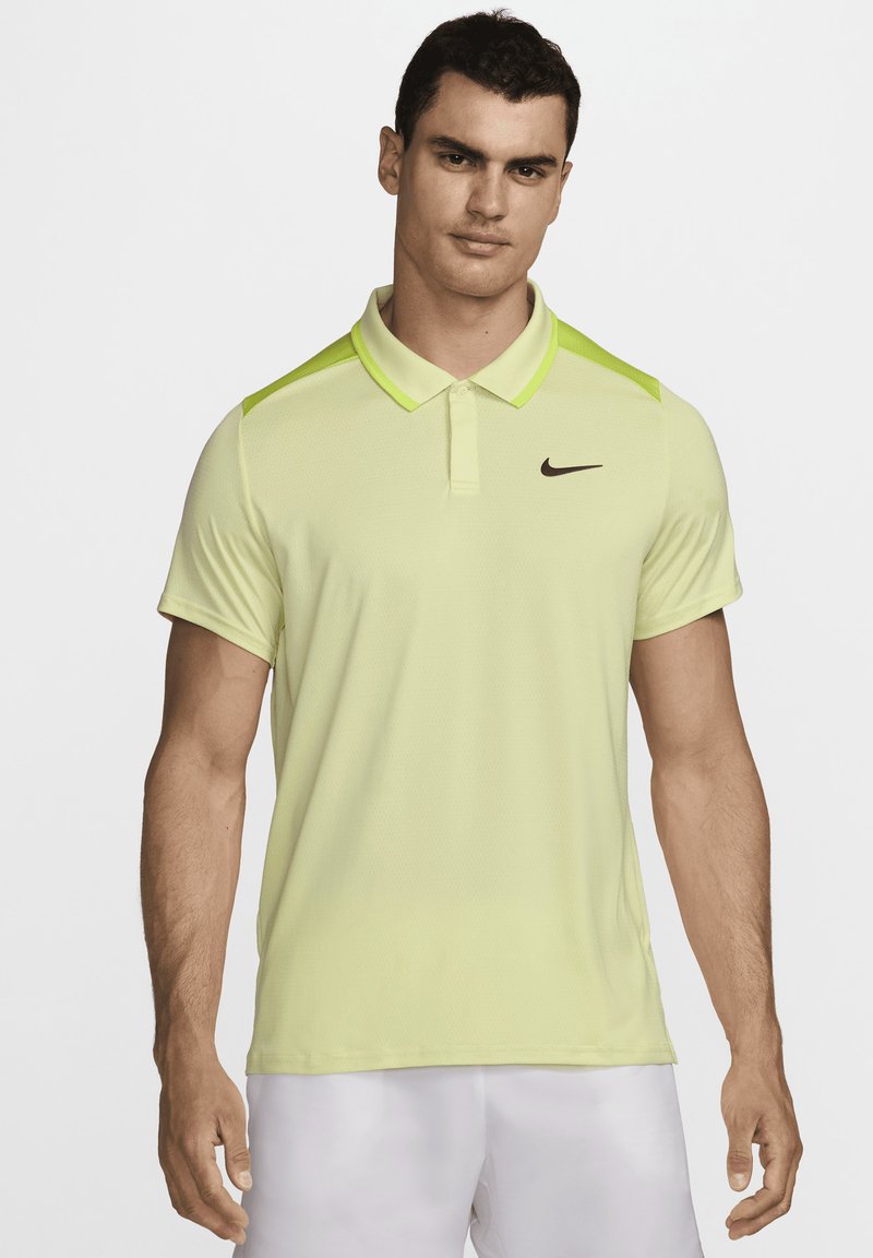 Nike Performance Polo - life lime cyber black
