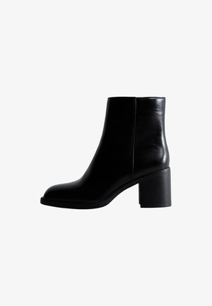 New Look, BLOCK HEEL SQUARE TOE ANKLE BOOTS - Classic ankle boots - black