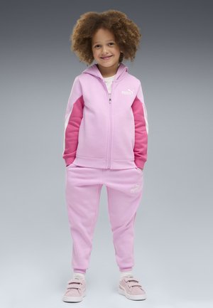 Puma, ESSENTIALS COLOURBLOCKED TRAININGSANZUG MIT KAPUZE UNISEX SET - Tuta - mauve glow