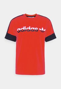 3 STRIPE SPLIT - T-shirt print - red/legend ink