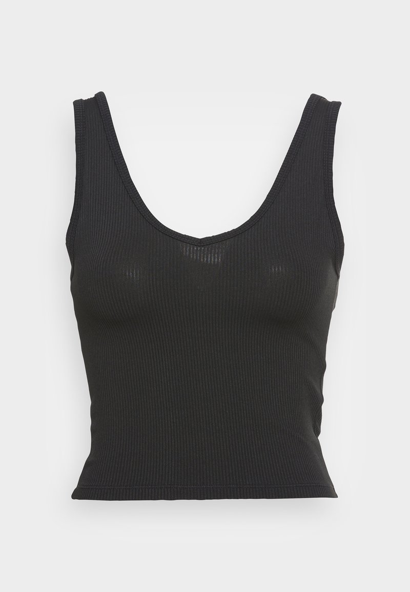 Damen T-Shirts | Hollister Co. BARE SEAMLESS V TANK Top casual black/schwarz - CL94027 Damen T-Shirts | Hollister Co. BARE SEAMLESS V TANK Top casual black/schwarz - CL94027