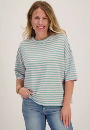 JE M'APPELLE, JE M'APPELLE - DAMES -    T-SHIRT - - T-shirt print - blauw