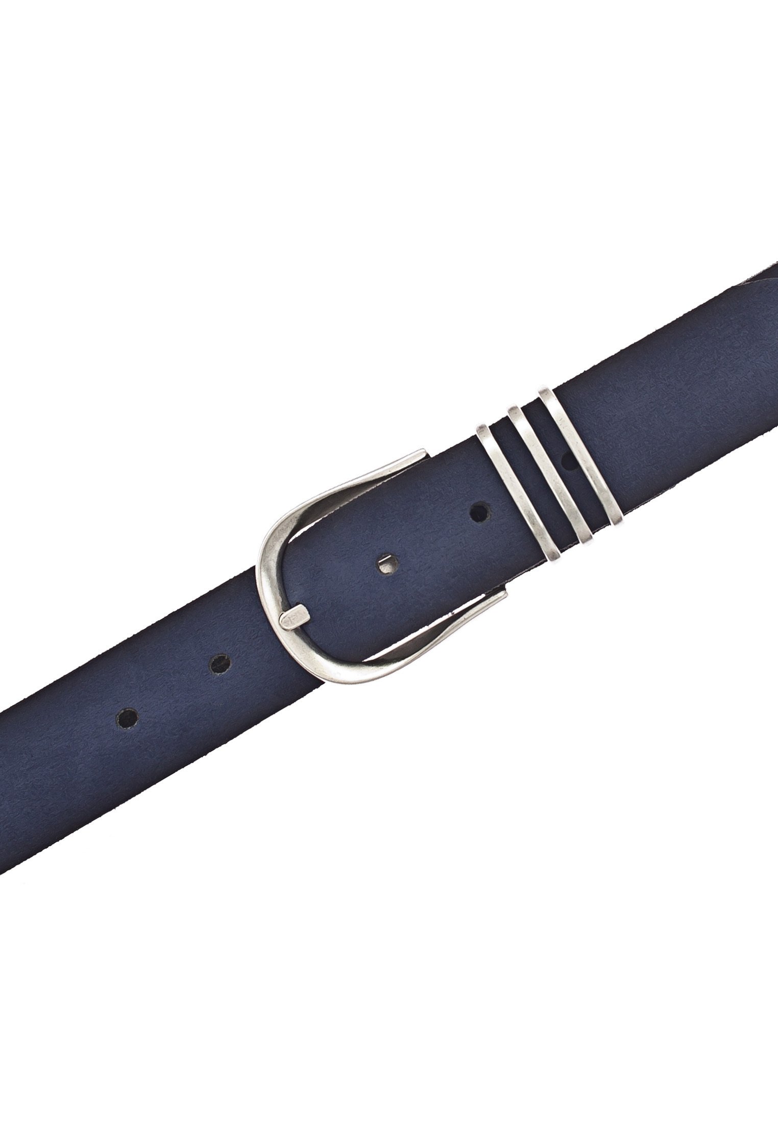 Tamaris Damen-Gürtel TB0031L02 - 30 Mm Breit, Veloursleder, Mit Runder Silber-Schnalle