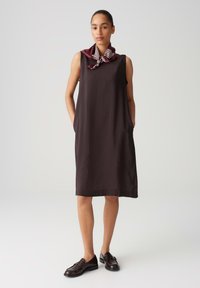 OPUS REGULAR FIT - Jerseykleid - midnight brown