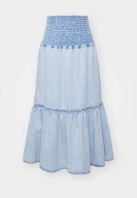 SMOCK FLOUNCE SKIRT - Suknja od trapera - washed blue