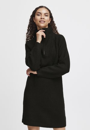 BYMisha - Svetríkové šaty - black