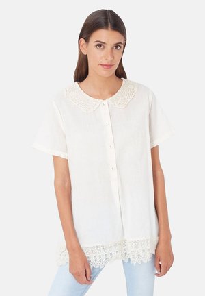 FLUIDA CON CUELLO  - Blusa - crudo