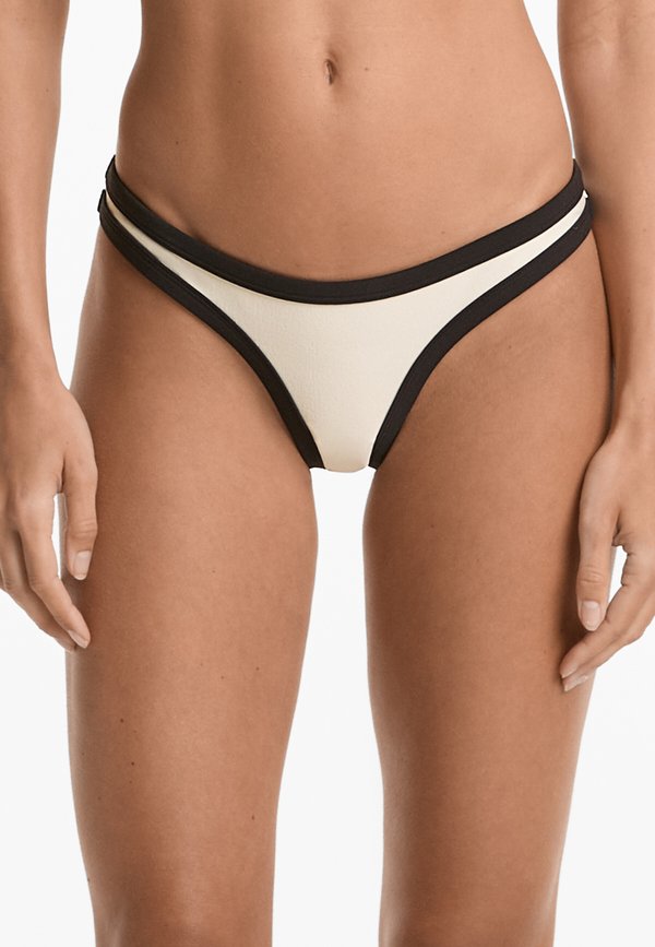 CONTRAST TRIM COVERAGE - Bikini-Hose - stone