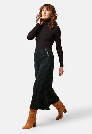 King Louie, PIA CULOTTE REYNA CHECK - Stoffhose - black