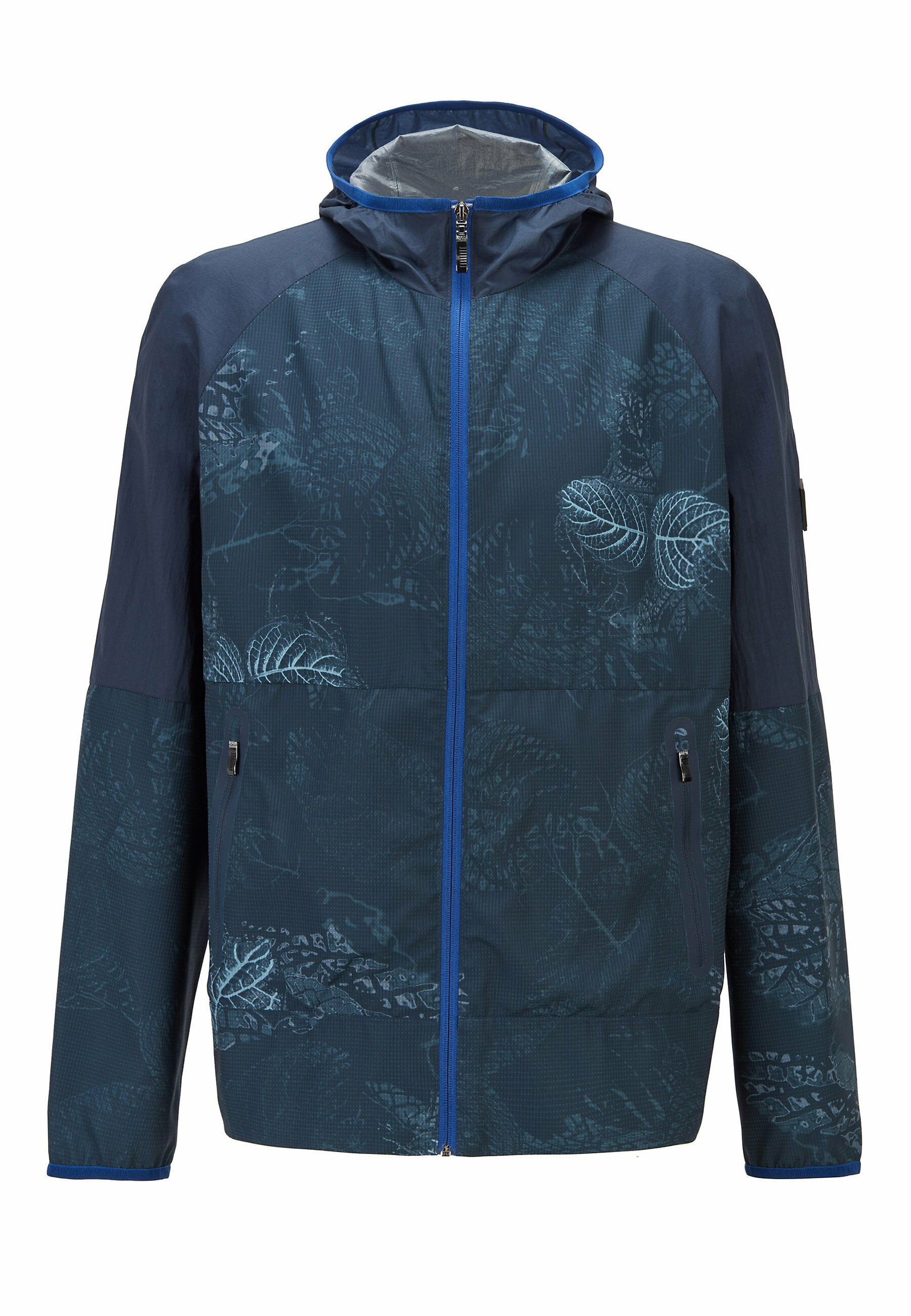 patterned waterproof jacket
