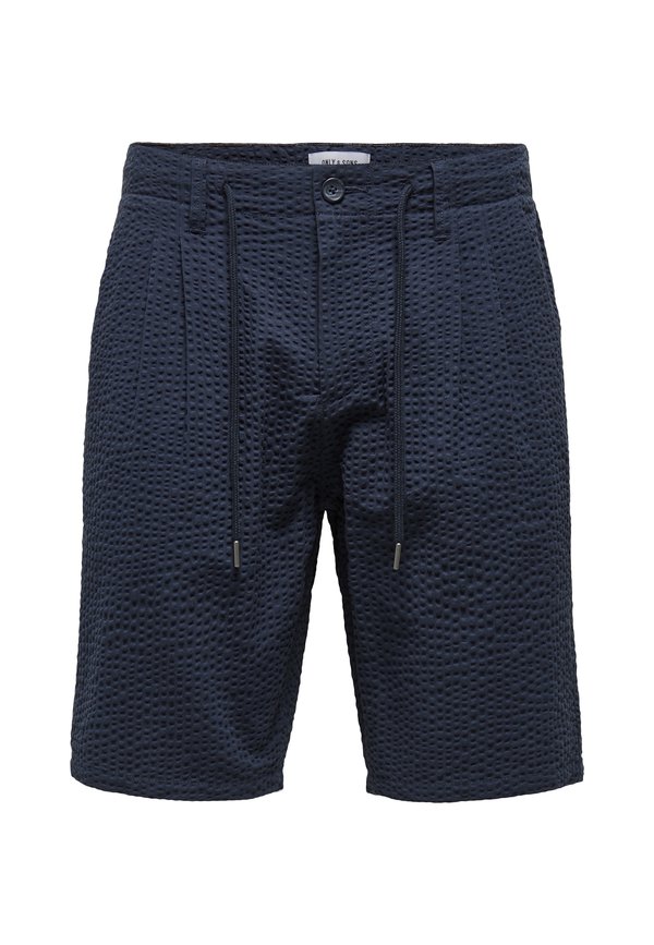 ONSLEO LIFE SEERSUCKER NOOS - Shorts - dunkelblau