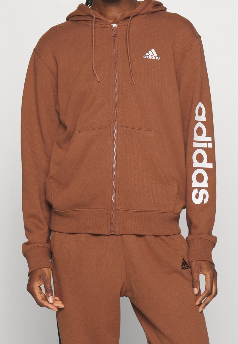 adidas Sportswear Mikina na zip - brown