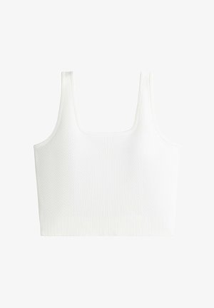OYSHO, SEAMLESS SQUARE NECK TANK TOP - Débardeur - stone