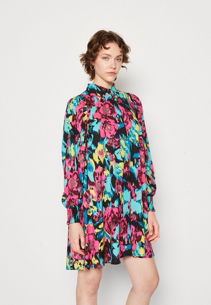 YAS YASIKATI SHIRT DRESS - Φόρεμα πουκάμισο - black/ikati