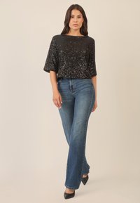 Apart PAILLETTEN - T-shirt print - schwarz