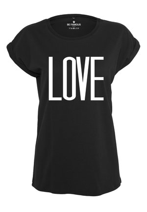 CLASSIC ROLL UP  BIGLOVE - Print T-shirt - black