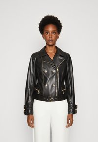 Guess OLIVIA MOTO JACKET - Imitatieleren jas - schwarz