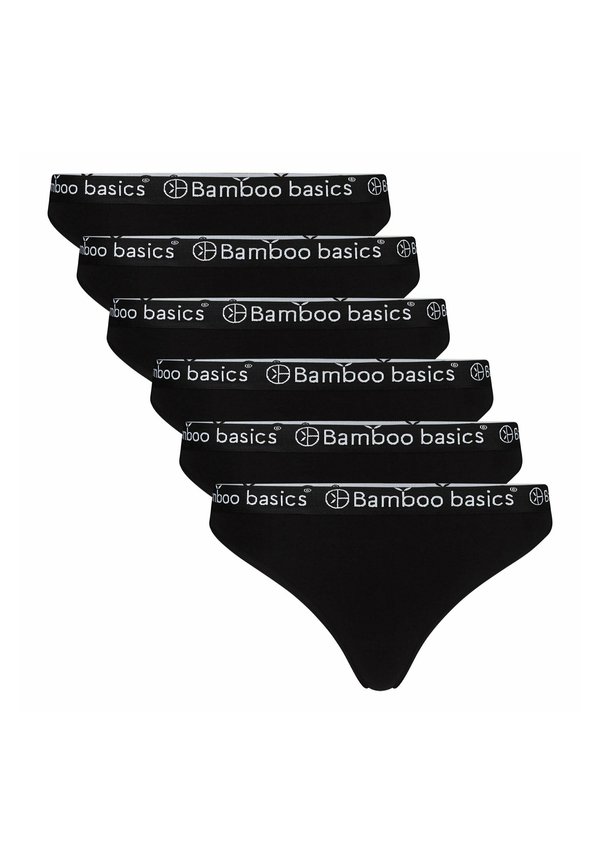 EMMA 6ER PACK - LOGO - Thong - schwarz4