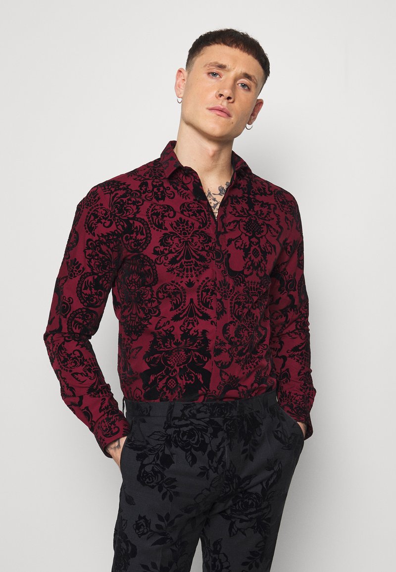 Twisted Tailor - LINFORTH - Camicia elegante - burgundy, Ingrandire