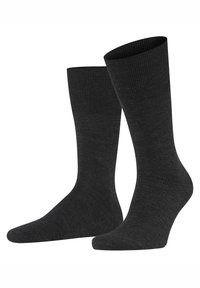 AIRPORT VIRGIN WOOL, COTTON - Chaussettes - anthrazit