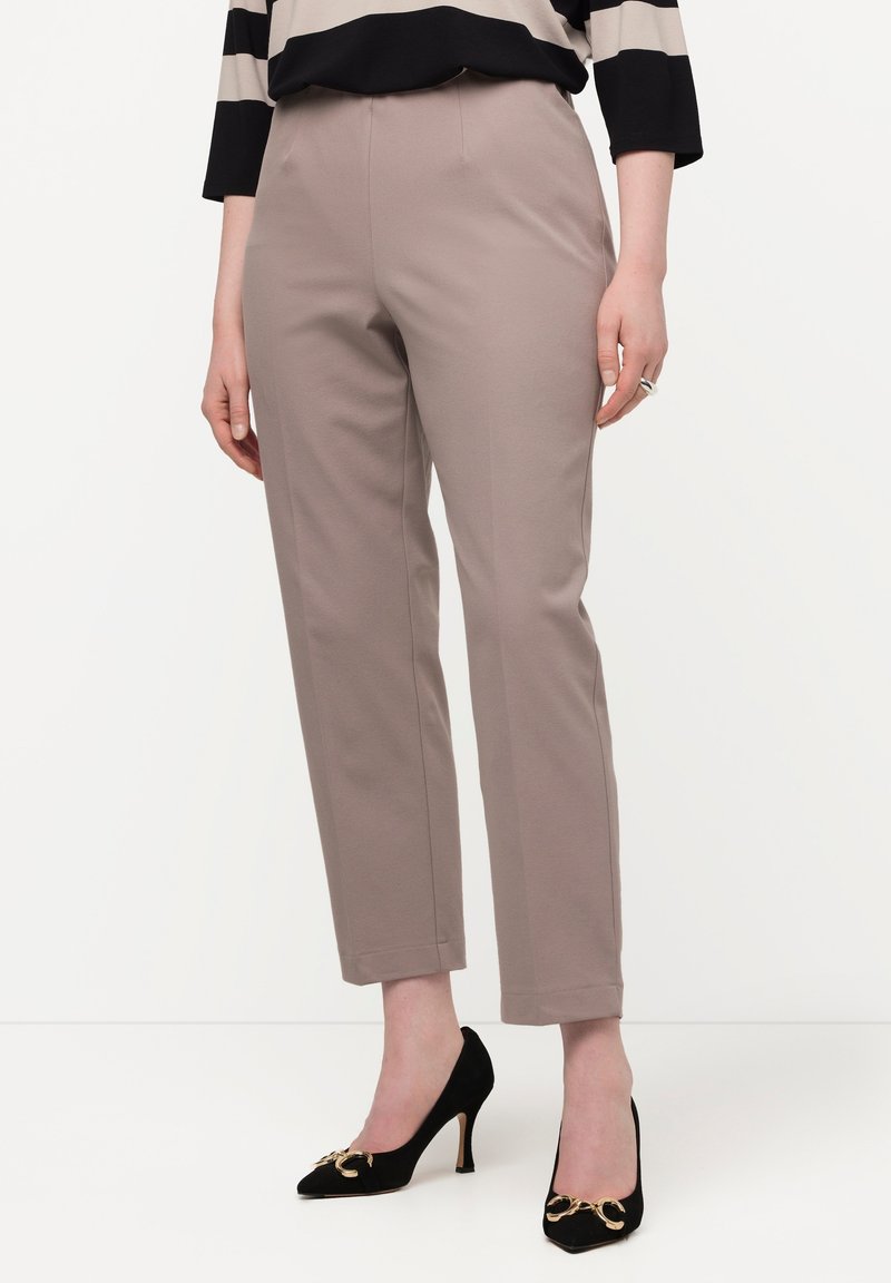 Ulla Popken PIPING DETAIL - Pantaloni - mauve