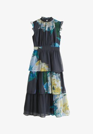 Next, TALL FIT - PRINTT HIGH NECK TIERED OCCASION MAXI DRESS . - Maxikjoler - navy floral print
