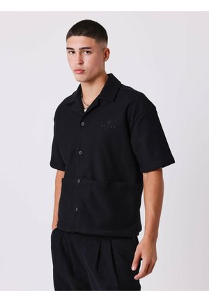 MANCHE COURTE BOXY - Camisa - noir