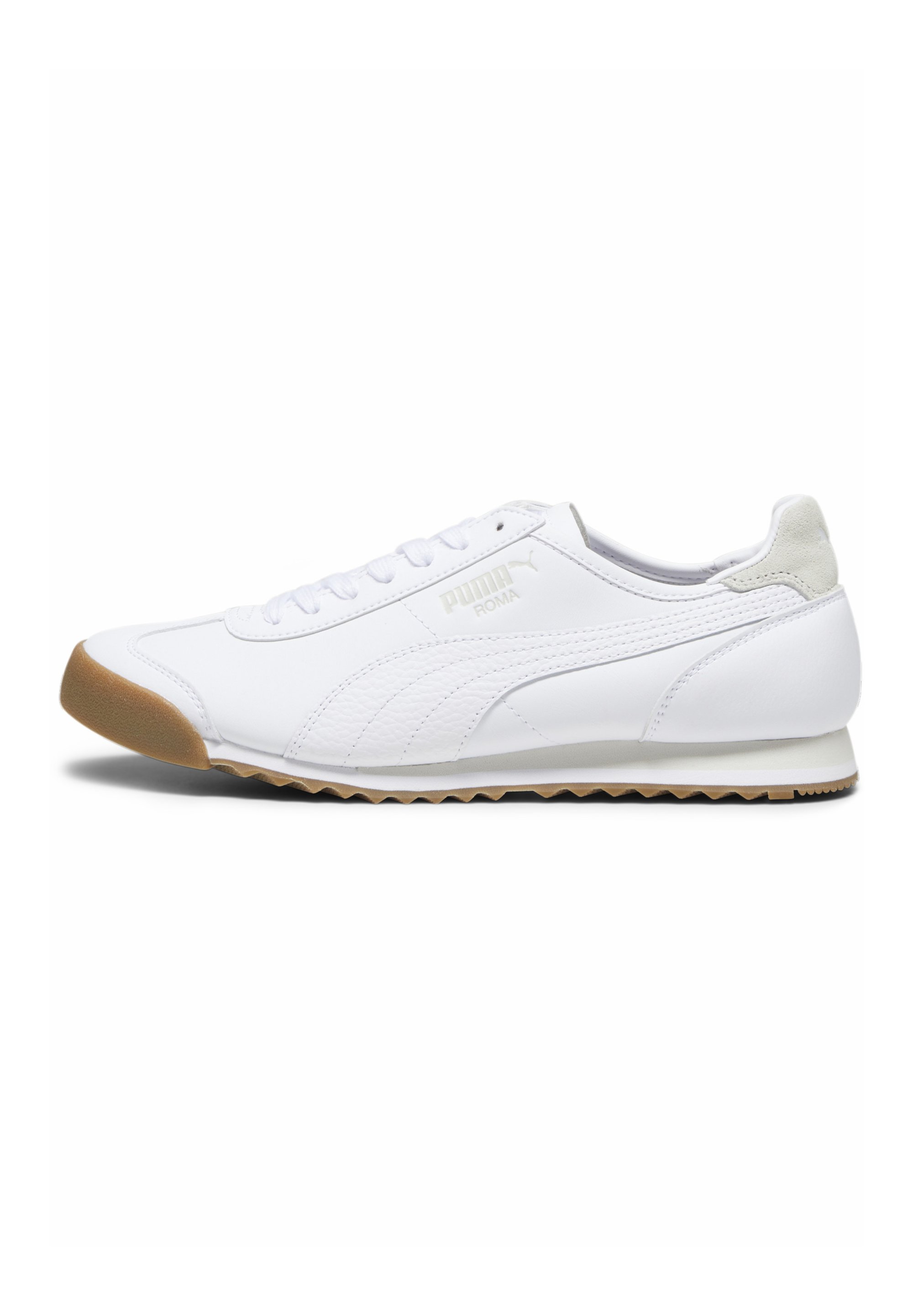 puma roma smooth nubuck mens gray nubuck athletic training shoes