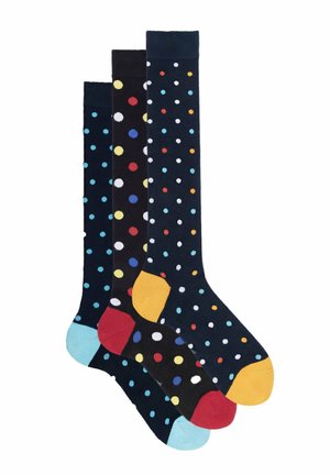 Ciocca 3 PACK CALZE LUNGHE FANTASIA - CONFEZIONE REGALO - CIOCCA - Calzettoni - pois assortment