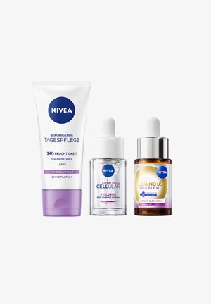 NIVEA LUMINOUS630® SKIN GLOW INSTANT SERUM + EXPERT FILLER HYALURON + TAGESPFLEGE - Skincare set
