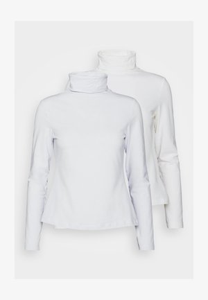 Even&Odd Petite Longsleeve - light blue/off-white