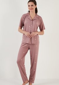 LELA SET REGULAR FIT - Pyžamová súprava - dusty rose
