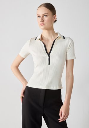Anna Field Polo shirt - egret/black