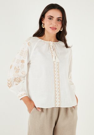 REGULAR FIT - Blouse - ecru stone