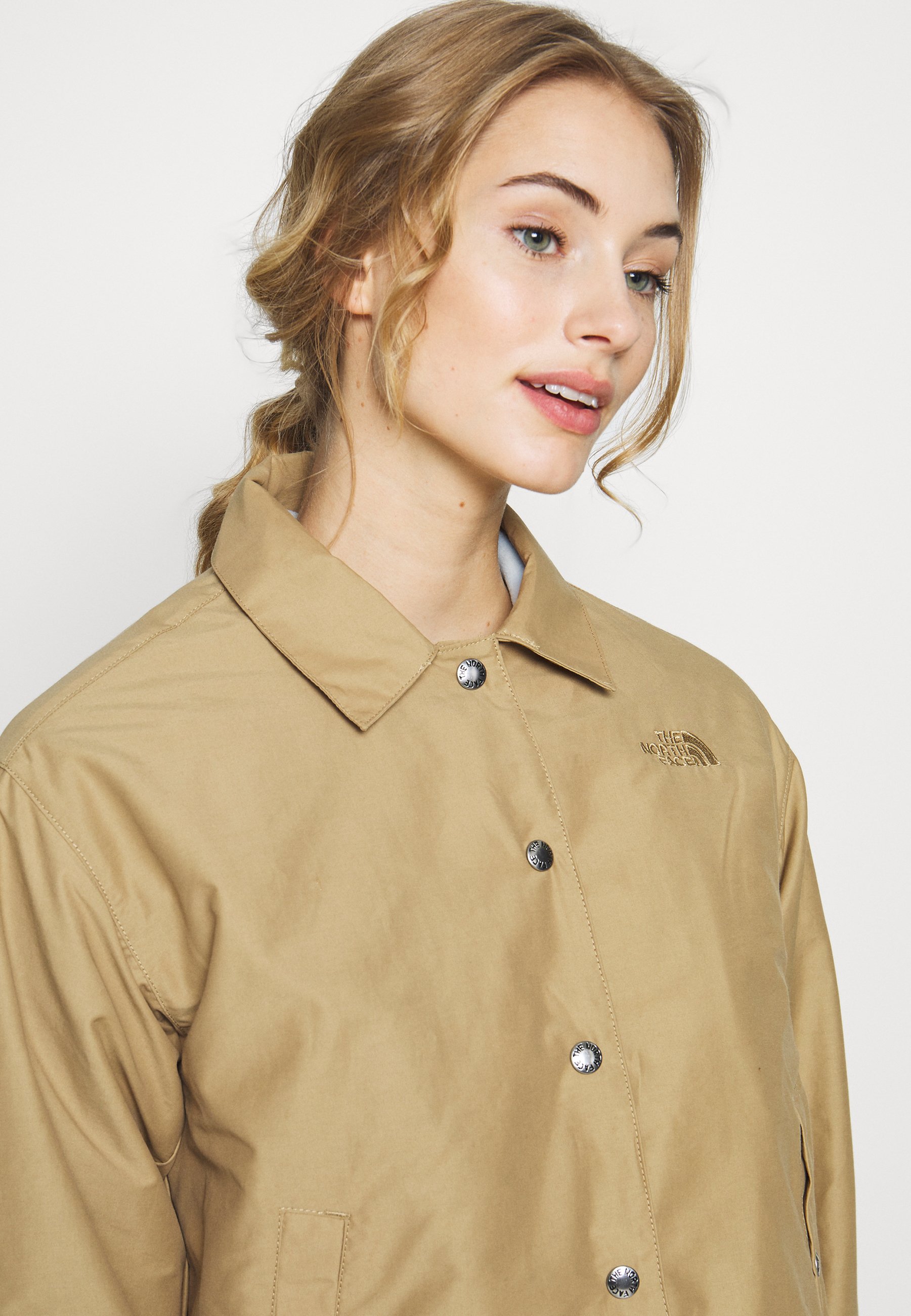 women's the north face long coaches jacket