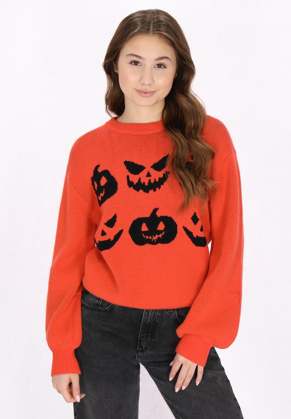 Strickpullover - orange