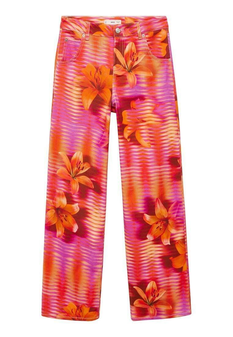 Mango Broek donkerroze Mango Broek donkerroze