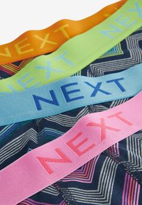 Next PATTERN FOUR PACK - Boxerkalsong - grey colour pop zig zag stripe pattern