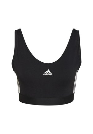 Sport-bh met light support - black/white