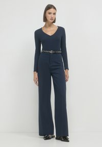 Calliope À COL EN V - Maglietta a manica lunga - blu