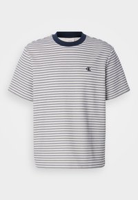STRIPED OTTOMAN TEE - T-shirts print - chalk